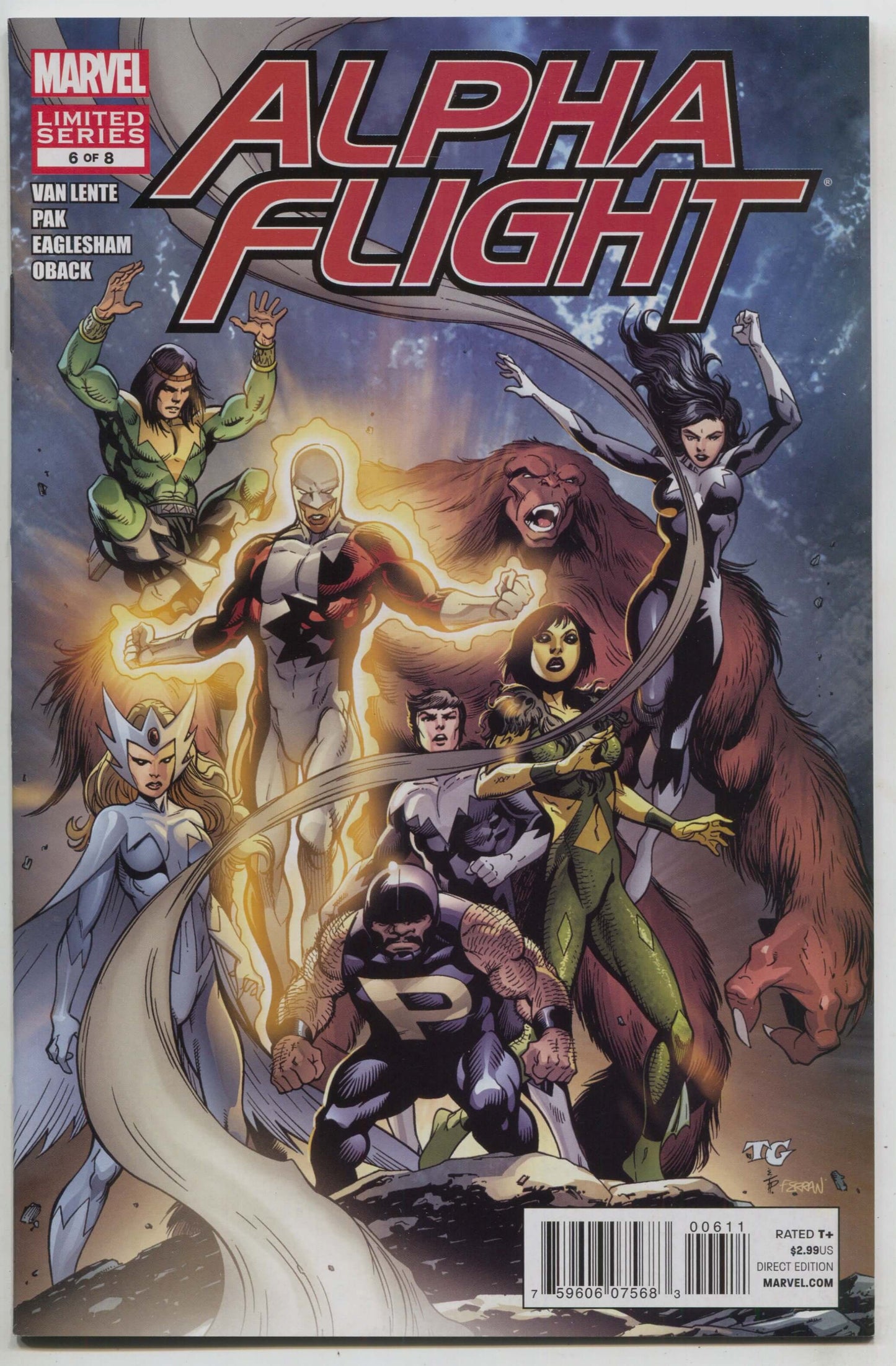 Alpha Flight 6 Marvel 2011 NM  TOM GRUMMETT & TERRY PALLOT