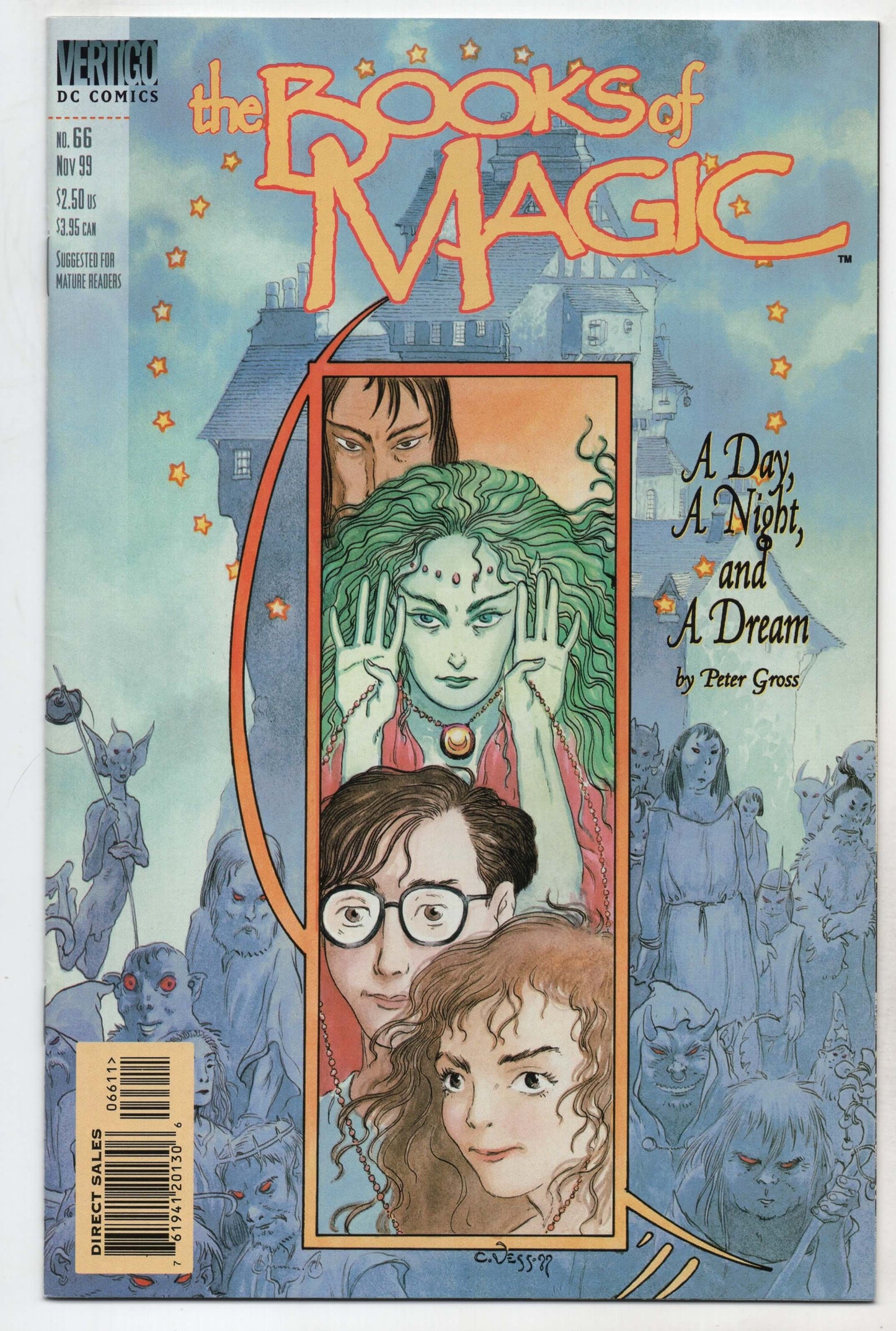 Books Of Magic 66 DC Vertigo 1999 NM Tim Hunter Charles Vess