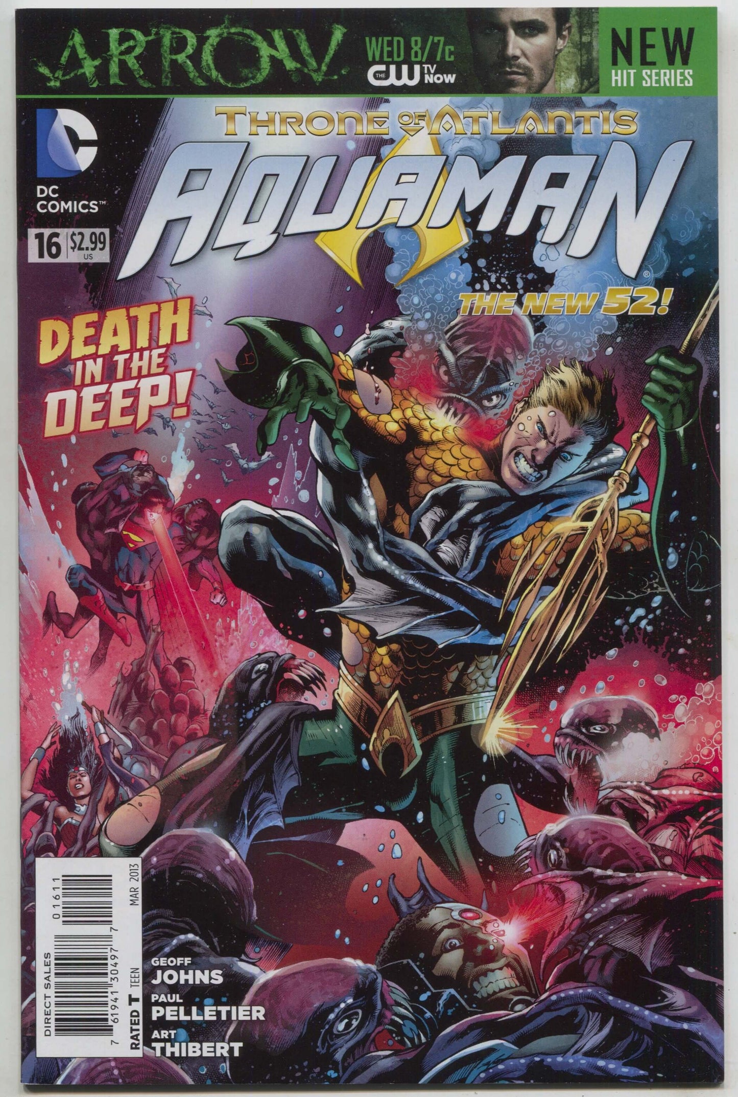 Aquaman 16 A 5th Series DC 2011 NM  Paul Pelletier