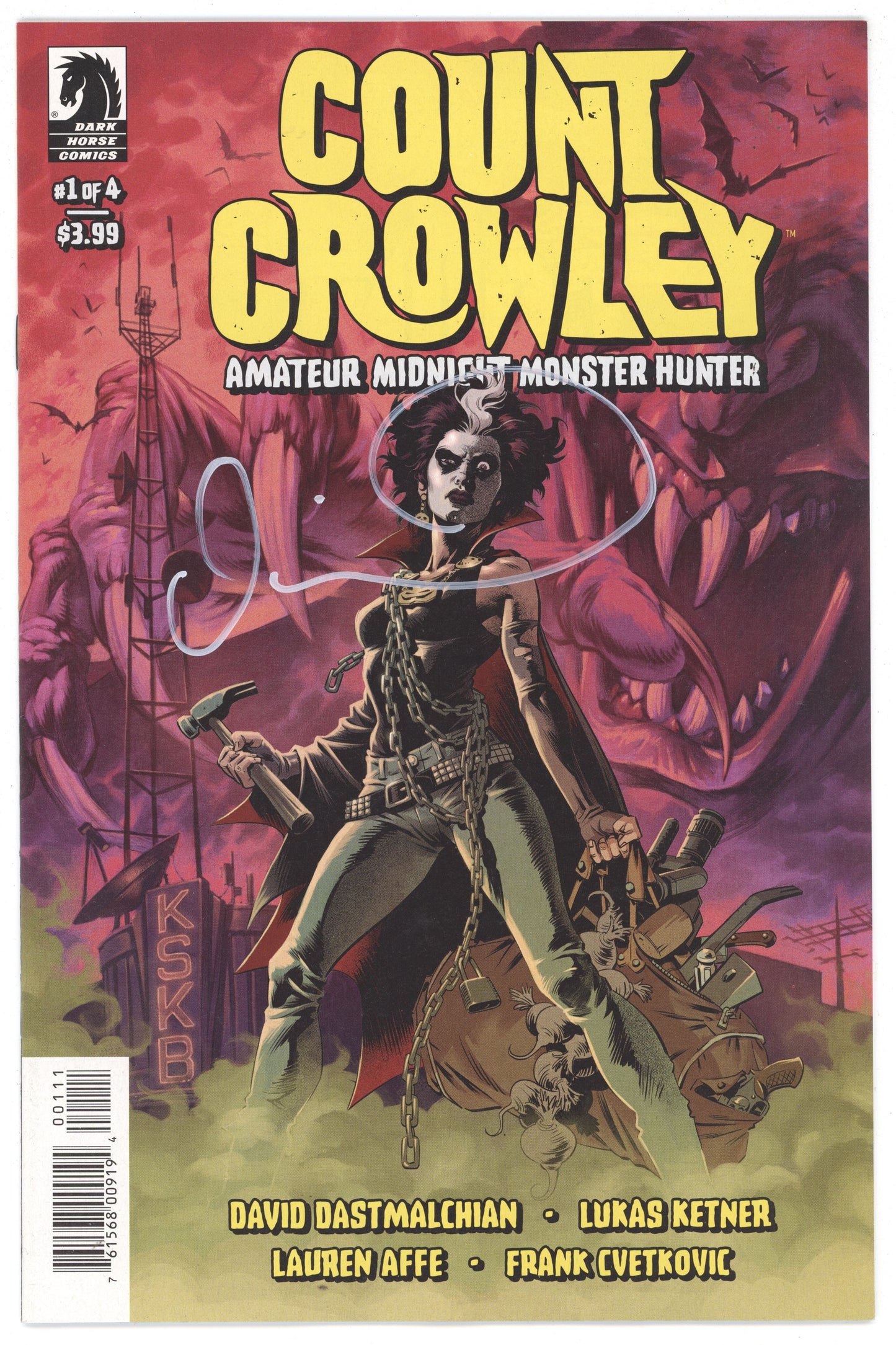 Count Crowley Amateur Midnight Monster Hunter #1 (Of 4) David Dastmalchian SIGNED (03/23/2022) Dark Horse