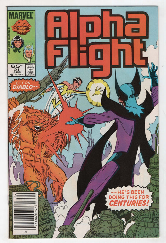 Alpha Flight 21 Marvel 1985 NM John Byrne
