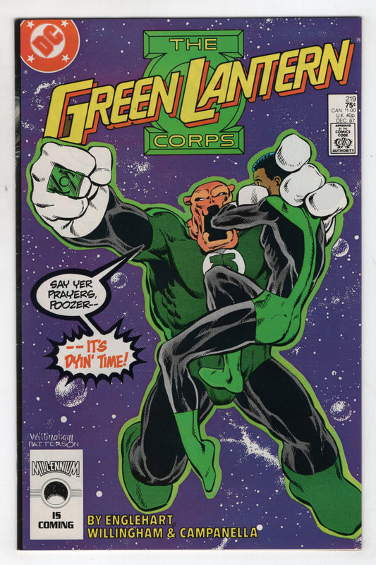 Green Lantern 219 1st Series DC 1987 NM- Corps Sinestro Kilowag