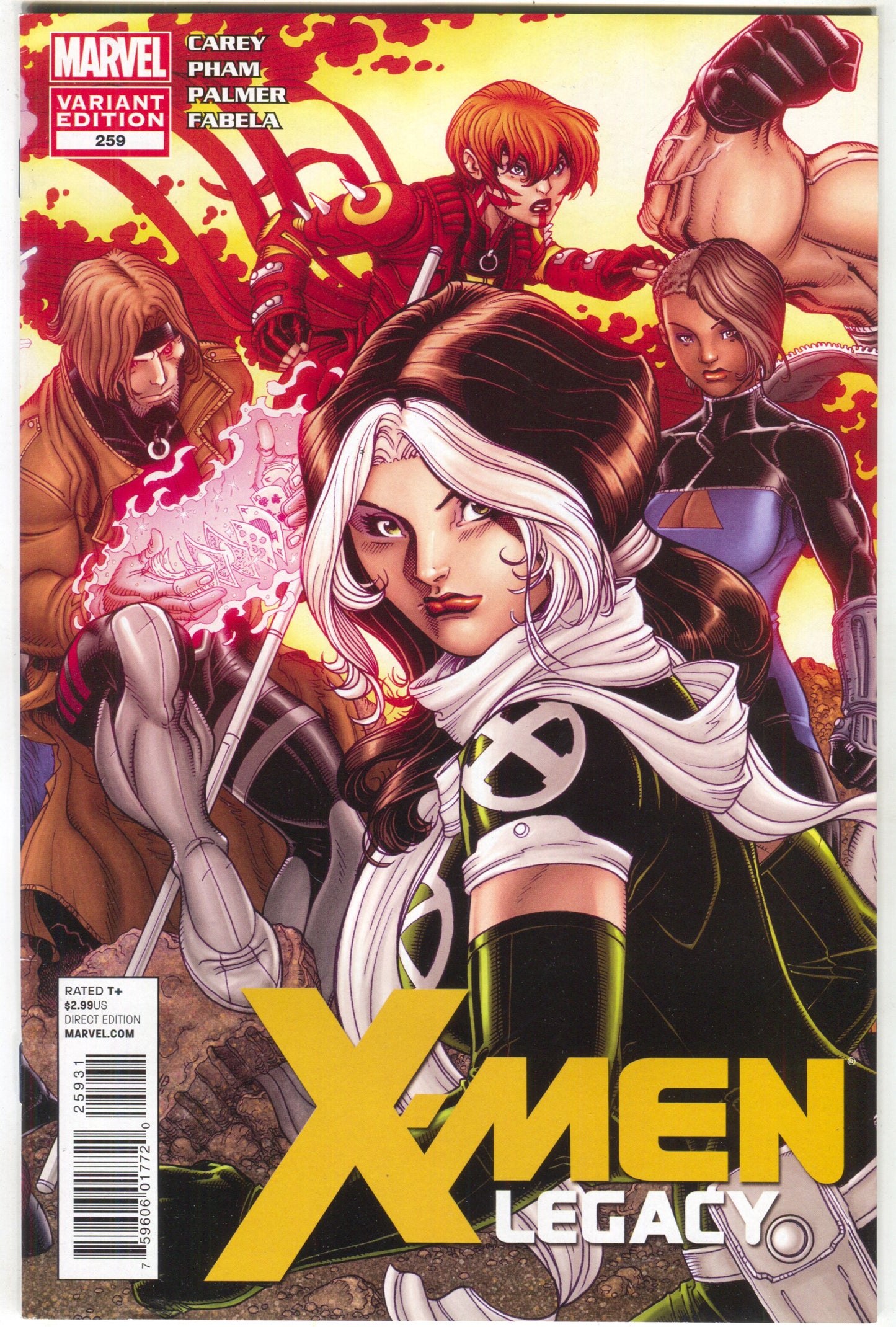 X-Men Legacy 259 C Marvel 2012 NM 1:15 David Yarden 50th Anniversary Variant