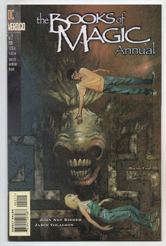 Books Of Magic Annual 2 DC Vertigo 1998 NM Tim Hunter John Bolton