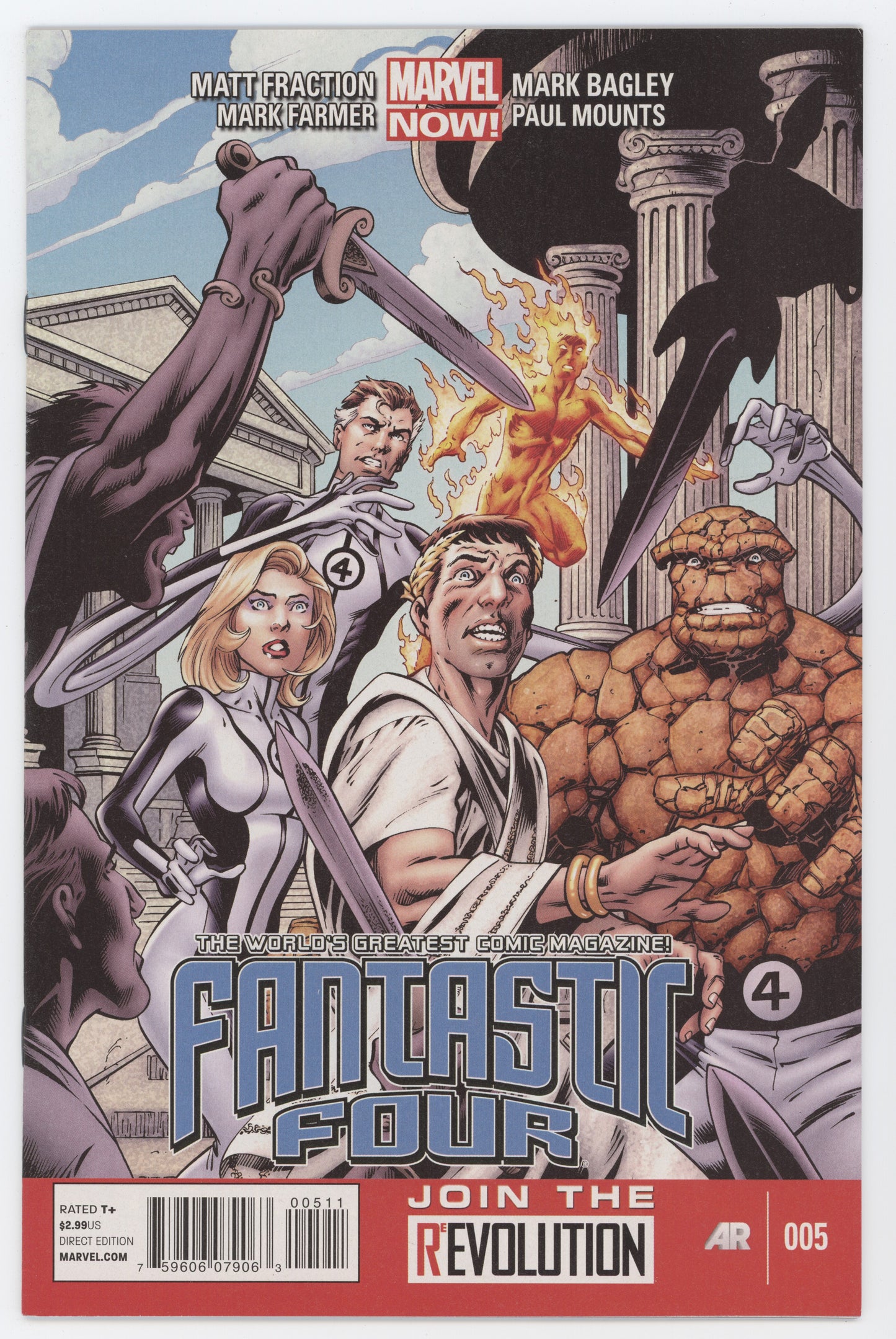 Fantastic Four #5 A 4th Series Marvel 2013 Mark Bagley Matt Fraction