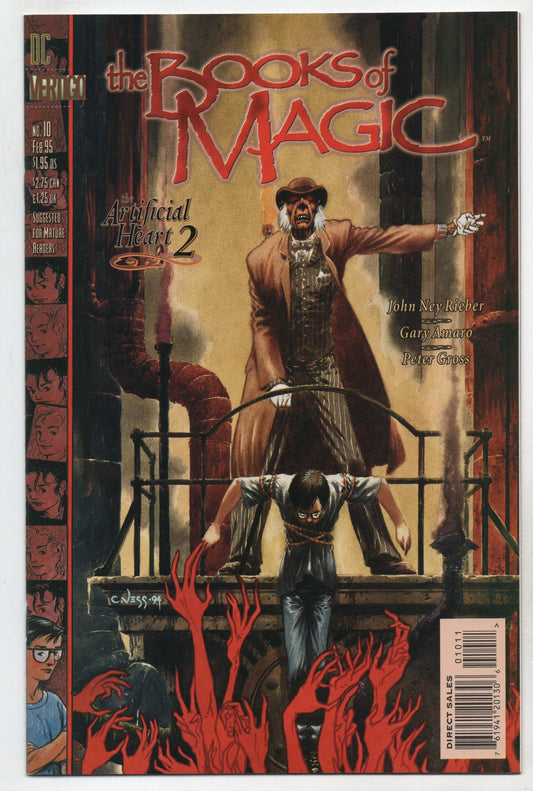 Books Of Magic 10 DC Vertigo 1995 NM Tim Hunter Charles Vess Rope Bondage