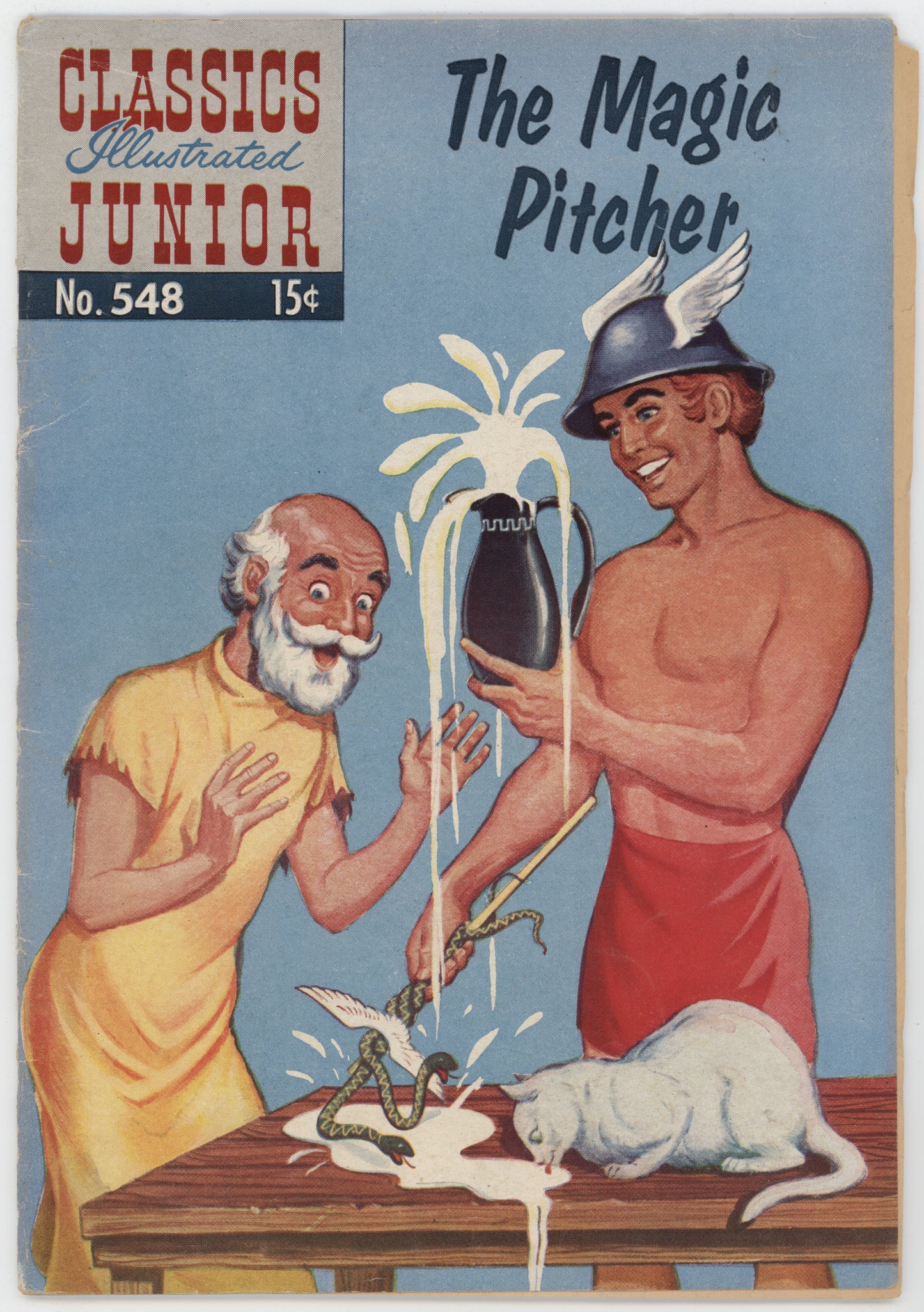 Classics Illustrated Junior 548 Gilberton 1958 FR Magic Pitcher HRN 545