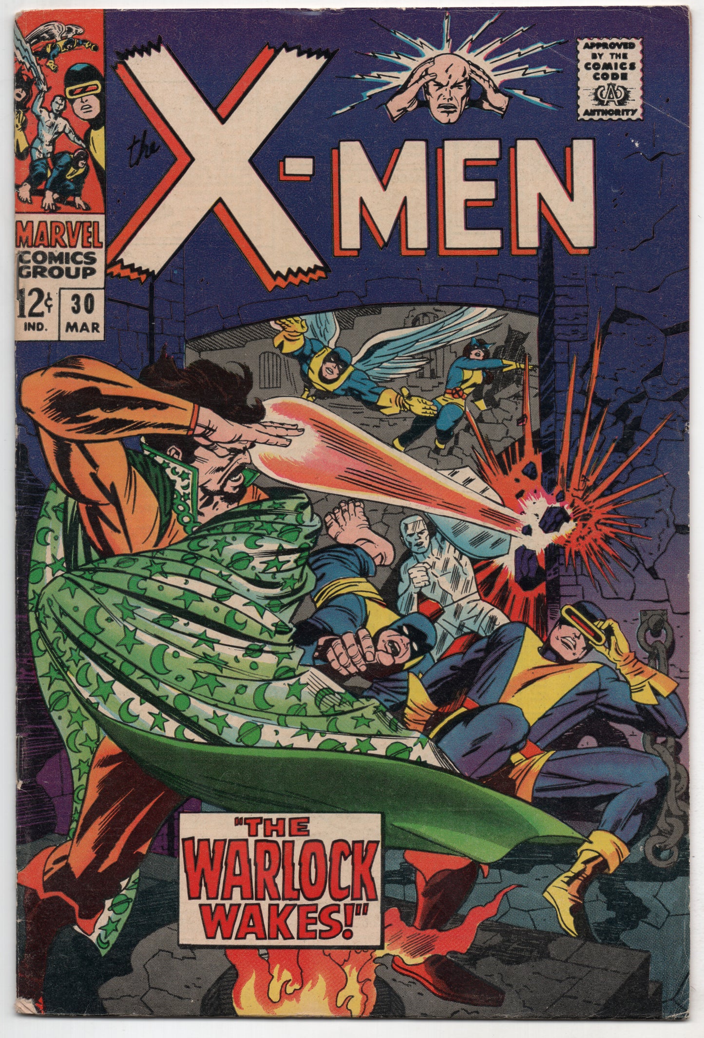 Uncanny X-Men 30 Marvel 1967 FN Warlock Jack Kirby