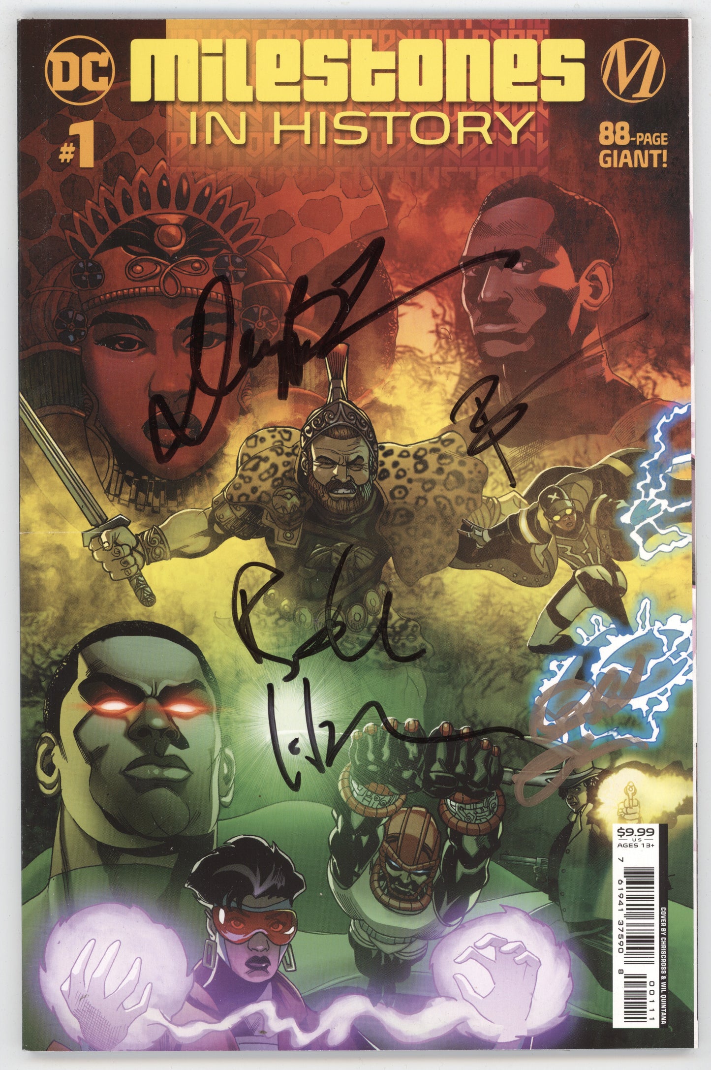 Milestones In History #1 (One Shot) A Signed Reggie Hudlin Denys Cowan Phil Lamar Ray Anthony-Height Dc