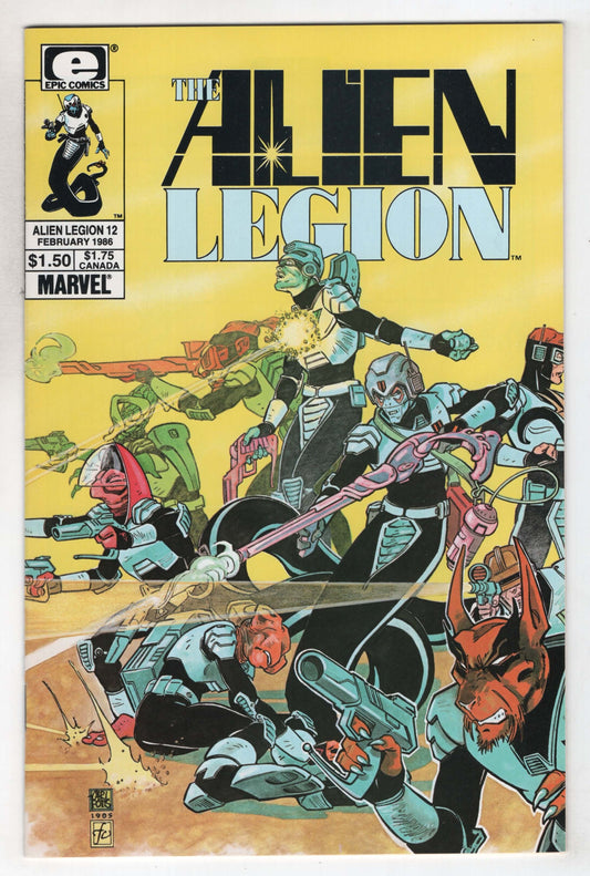 Alien Legion 12 1st Series Marvel Epic 1985 NM-