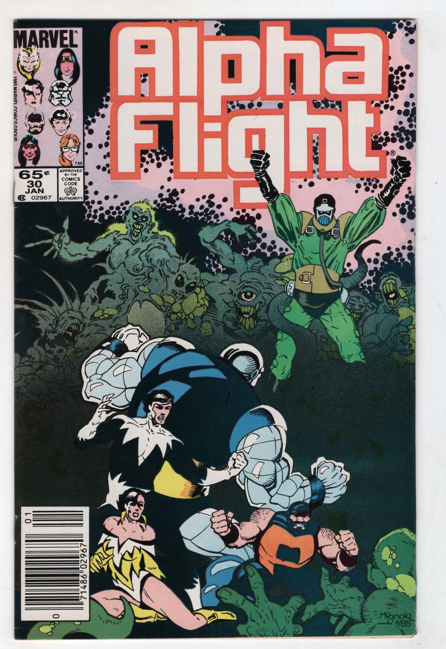 Alpha Flight 30 Marvel 1985 Mike Mignola Bill Mantlo