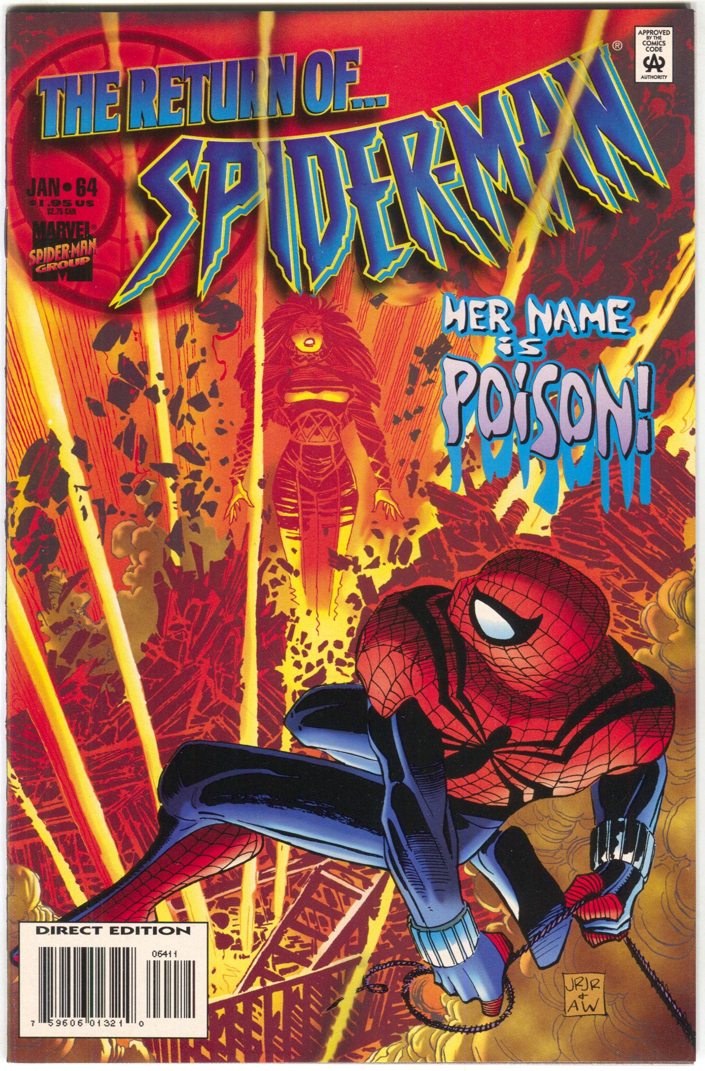 Spider-Man 64 1st Series Marvel 1995 NM John Romita Poison Mysterio