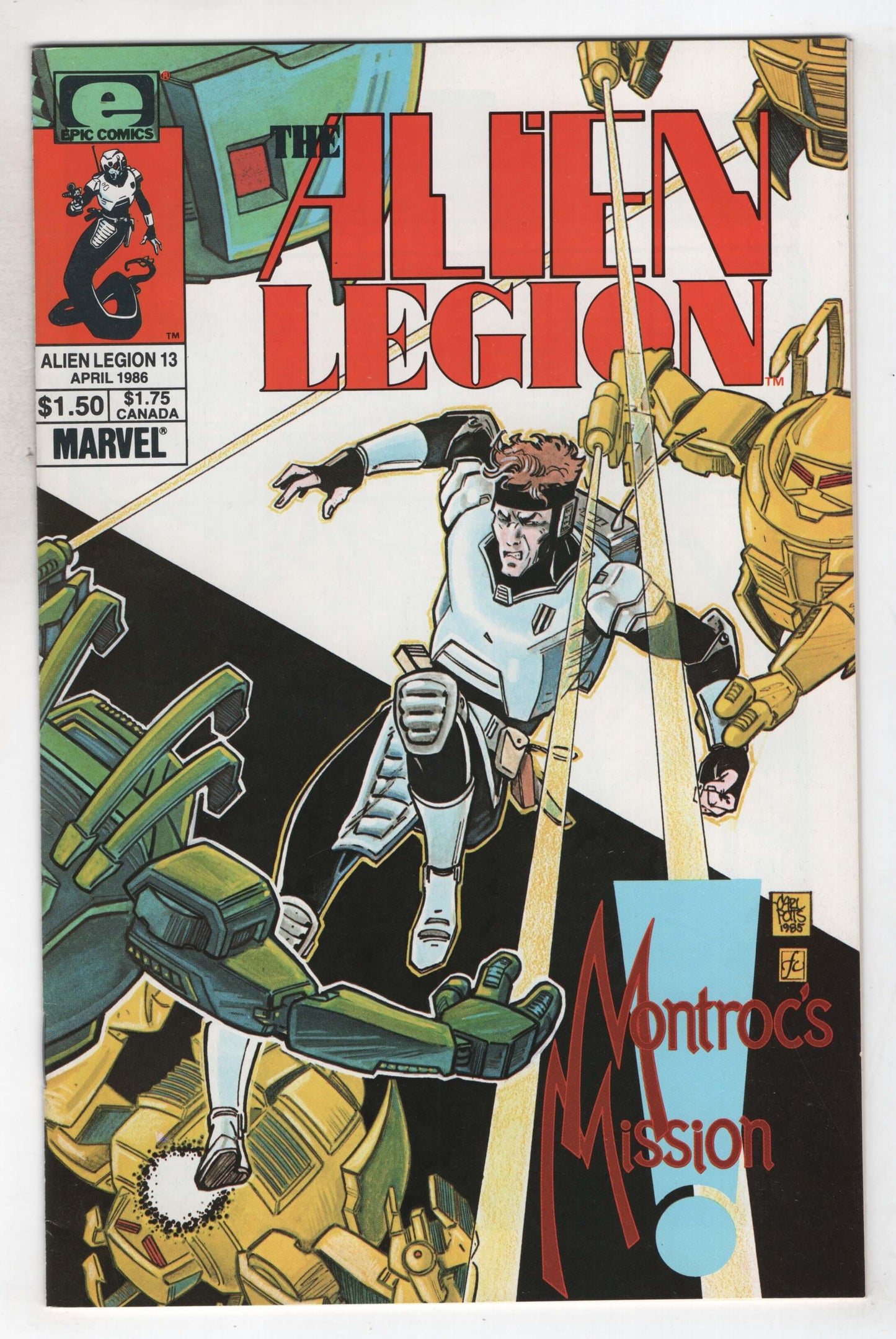 Alien Legion 13 1st Series Marvel Epic 1985 VF NM