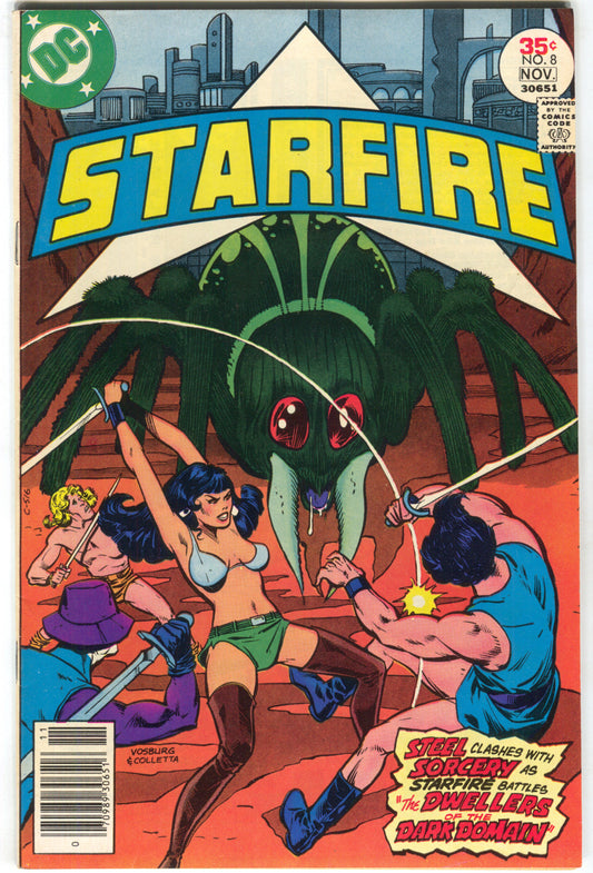 Starfire 8 DC 1977 VF Tom DeFalco Giant Spider