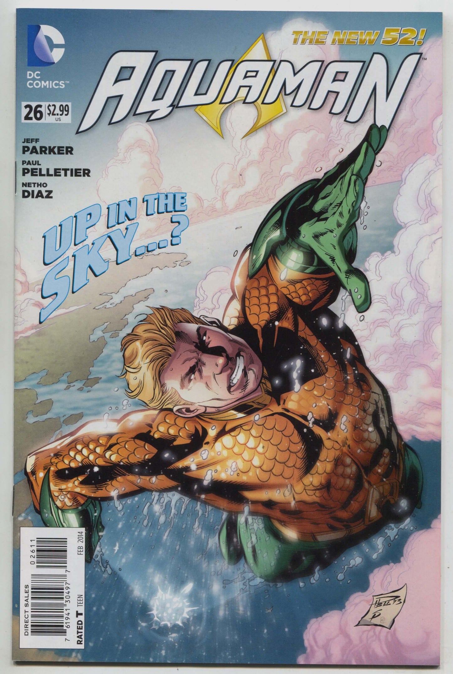 Aquaman 26 A 5th Series DC 2011 NM  Paul Pelletier