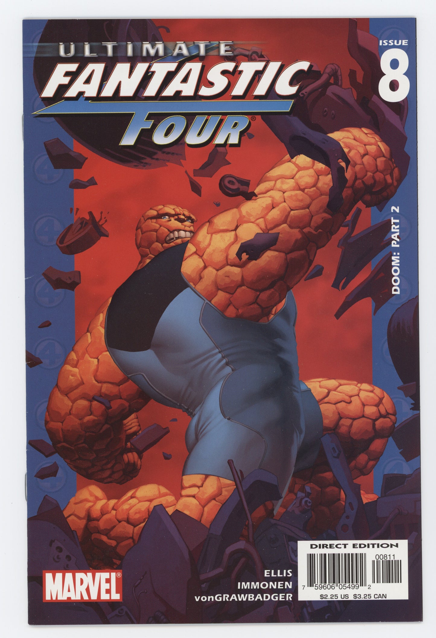 Ultimate Fantastic Four 8 Marvel 2004 NM- 9.2 Stuart Immonen Warren Ellis