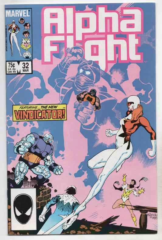 Alpha Flight 32 Marvel 1986 Vindicator Heather Hudson Mike Mignola Bill Mantlo