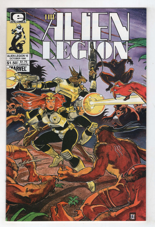 Alien Legion 16 1st Series Marvel Epic 1986 NM-