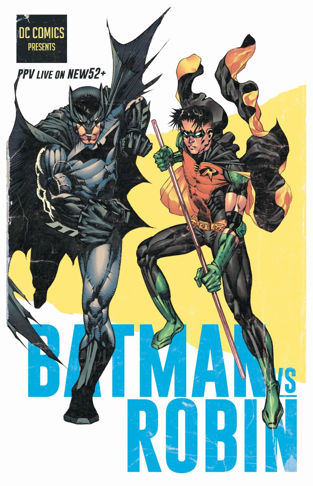 Batman Vs Robin #3 (Of 5) J Mario Fox Foccillo Fight Poster Batman vs Robin Card Stock Variant (11/08/2022) Dc