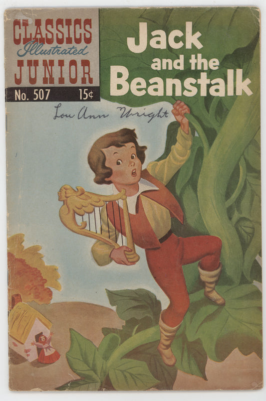 Classics Illustrated Junior 507 Gilberton 1954 GD VG Jack And The Beanstalk HRN 575