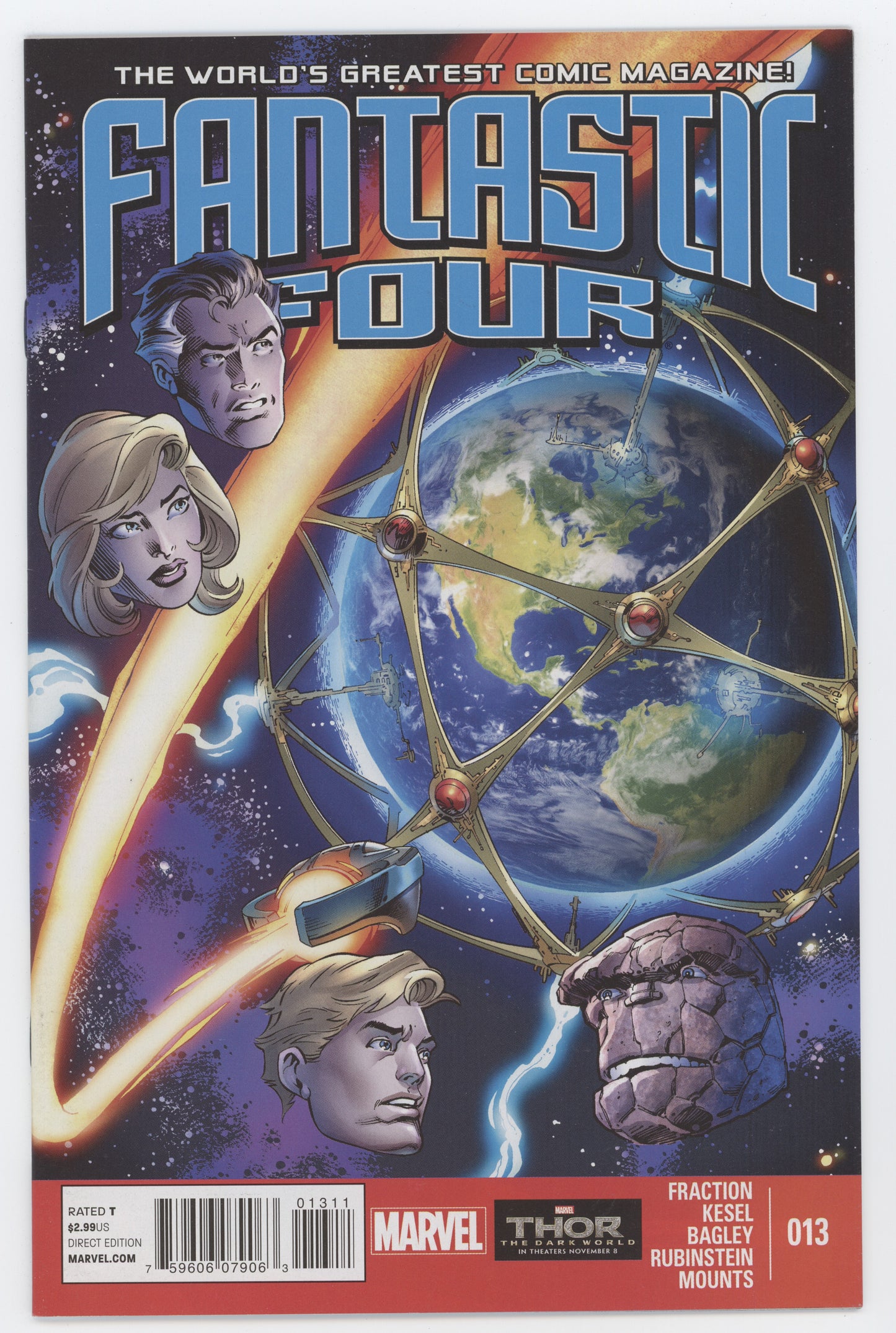Fantastic Four #13 A 4th Series Marvel 2013 Mark Bagley Matt Fraction