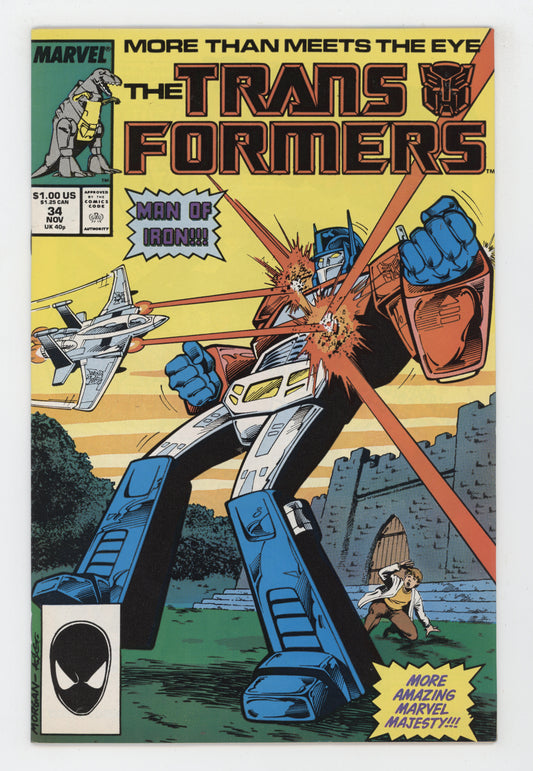 Transformers 34 1987 Tom Morgan Steve Parkhouse Man of Iron