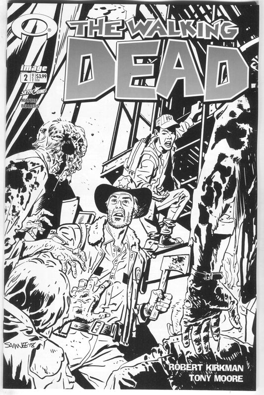 Walking Dead 2 Image 2018 15th Anniversary Chris Samnee B&W Variant Blind Bag