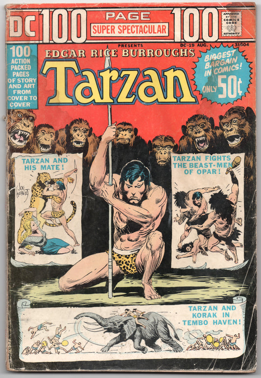 DC 100 Page Super Spectacular 19 1971 FR GD Tarzan Edgar Rice Burroughs