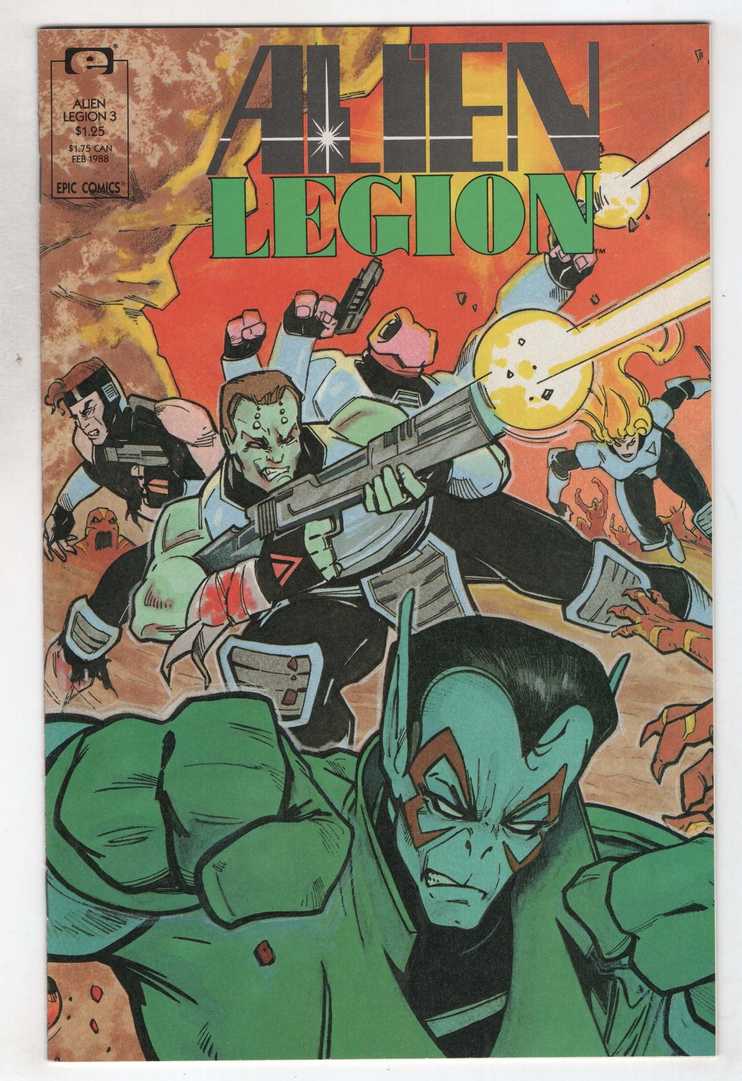Alien Legion 3 2nd Series Marvel Epic 1988 NM Chuck Dixon