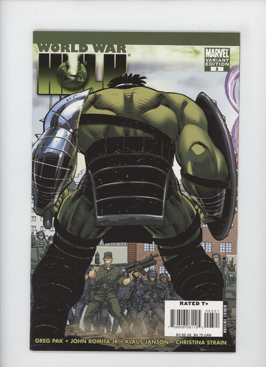 World War Hulk 3 B Marvel 2007 1:20 John Romita Jr Variant