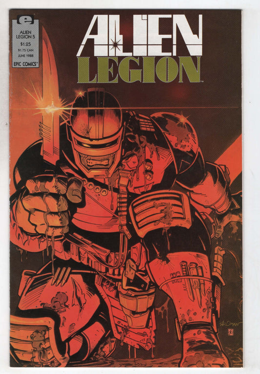 Alien Legion 5 2nd Series Marvel Epic 1988 NM- Chuck Dixon