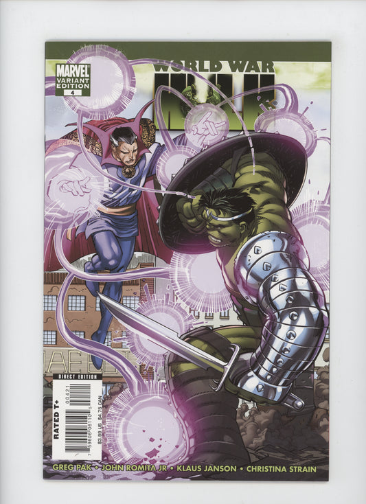 World War Hulk 4 B Marvel 2007 1:18 John Romita Jr Variant Doctor Strange