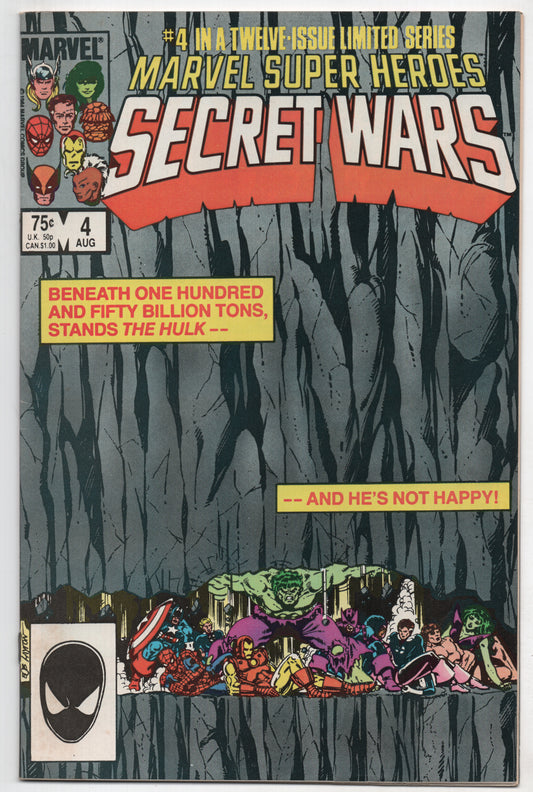 Marvel Super Heroes Secret Wars 4 1984 VF Avengers Spider-Man X-Men Iron Man