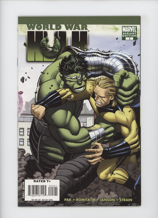 World War Hulk 5 B Marvel 2007 1:15 John Romita Jr Variant Sentry 1st Skaar