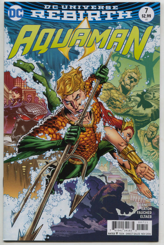 Aquaman 7 A 6th Series DC 2016 NM Brad Walker