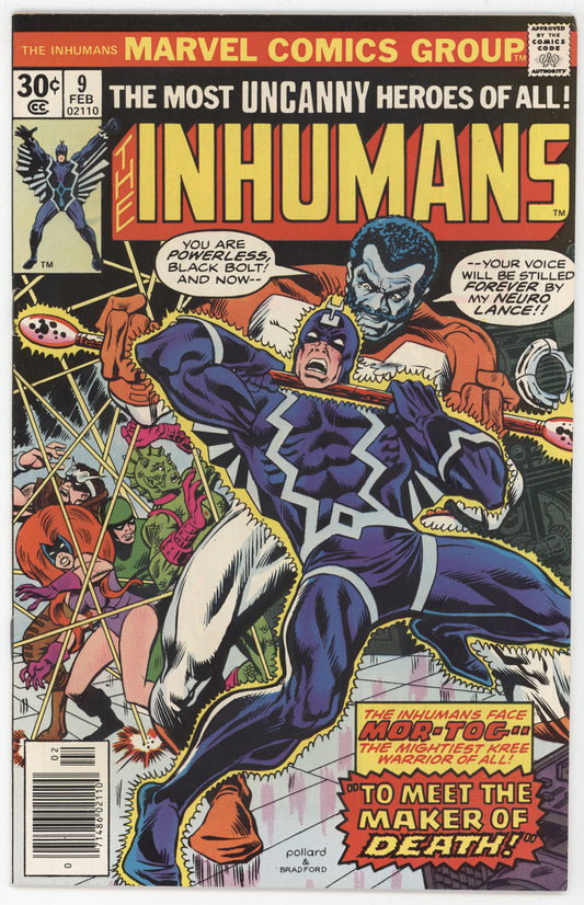 Inhumans 9 Marvel 1977 NM Jack Kirby Keith Pollard