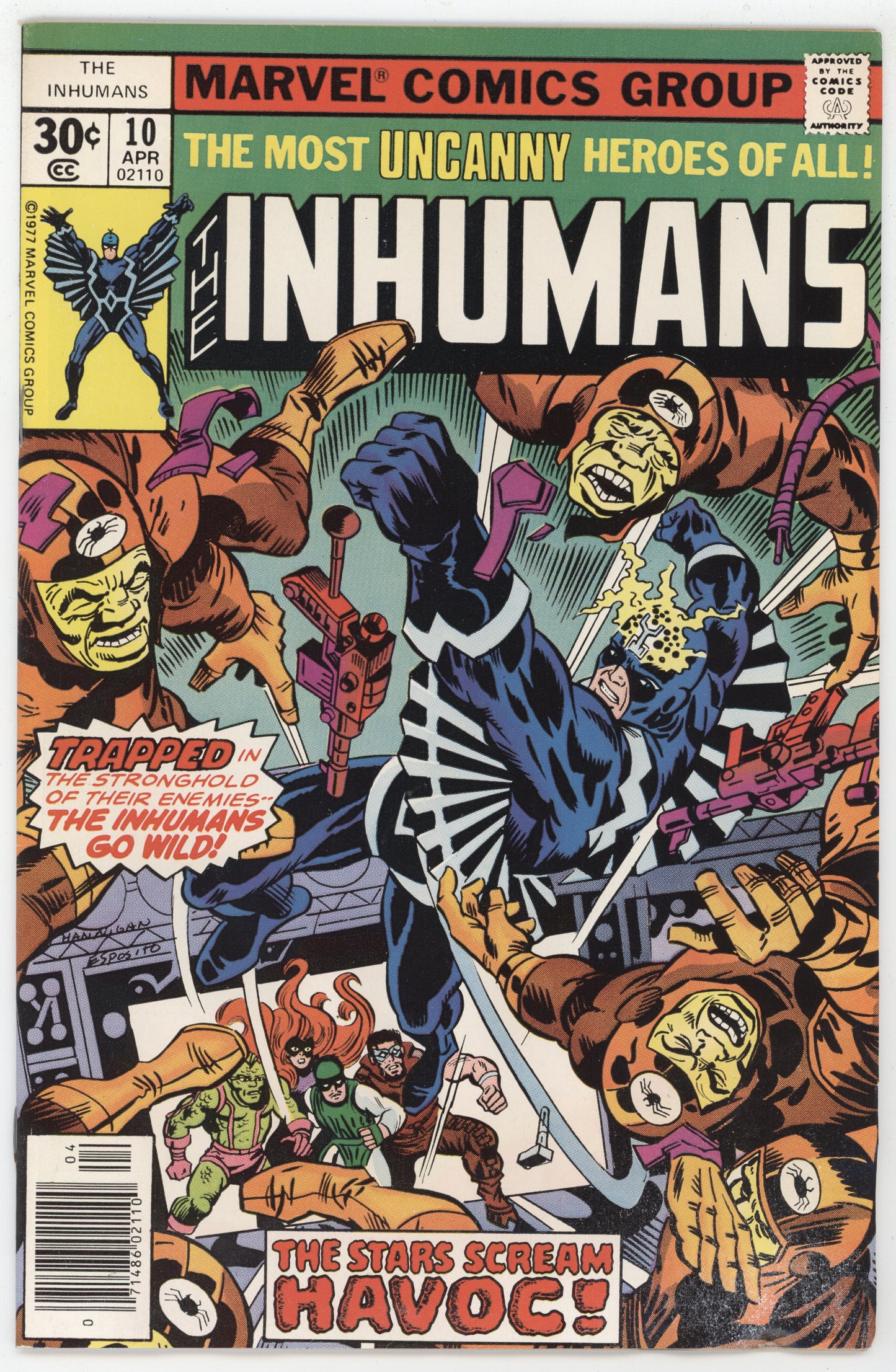 Inhumans 11 Marvel 1977 VG FN Keith Pollard Black Bolt Medusa