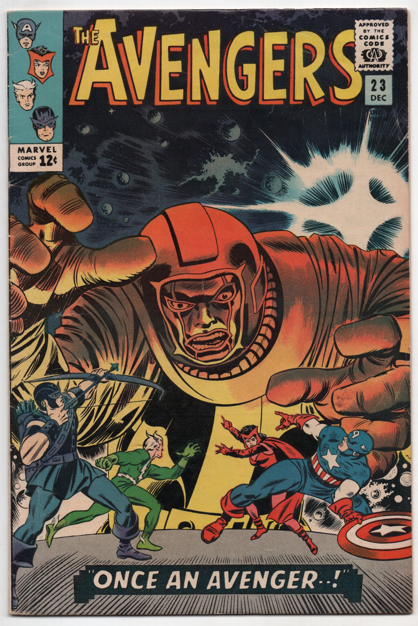 Avengers 23 Marvel 1965 FN Captain America 1st Ravonna John Romita