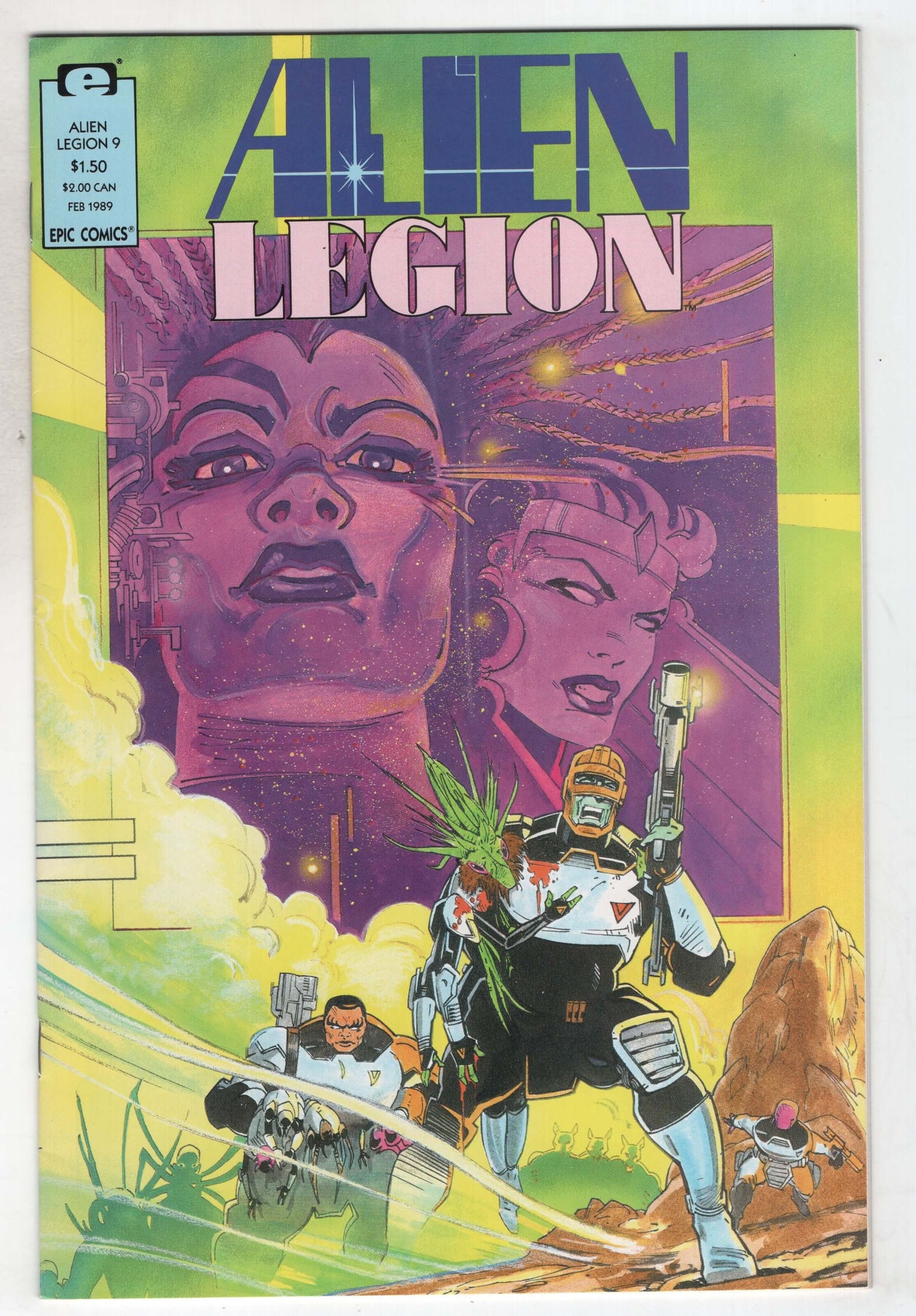 Alien Legion 9 2nd Series Marvel Epic 1989 NM- Chuck Dixon