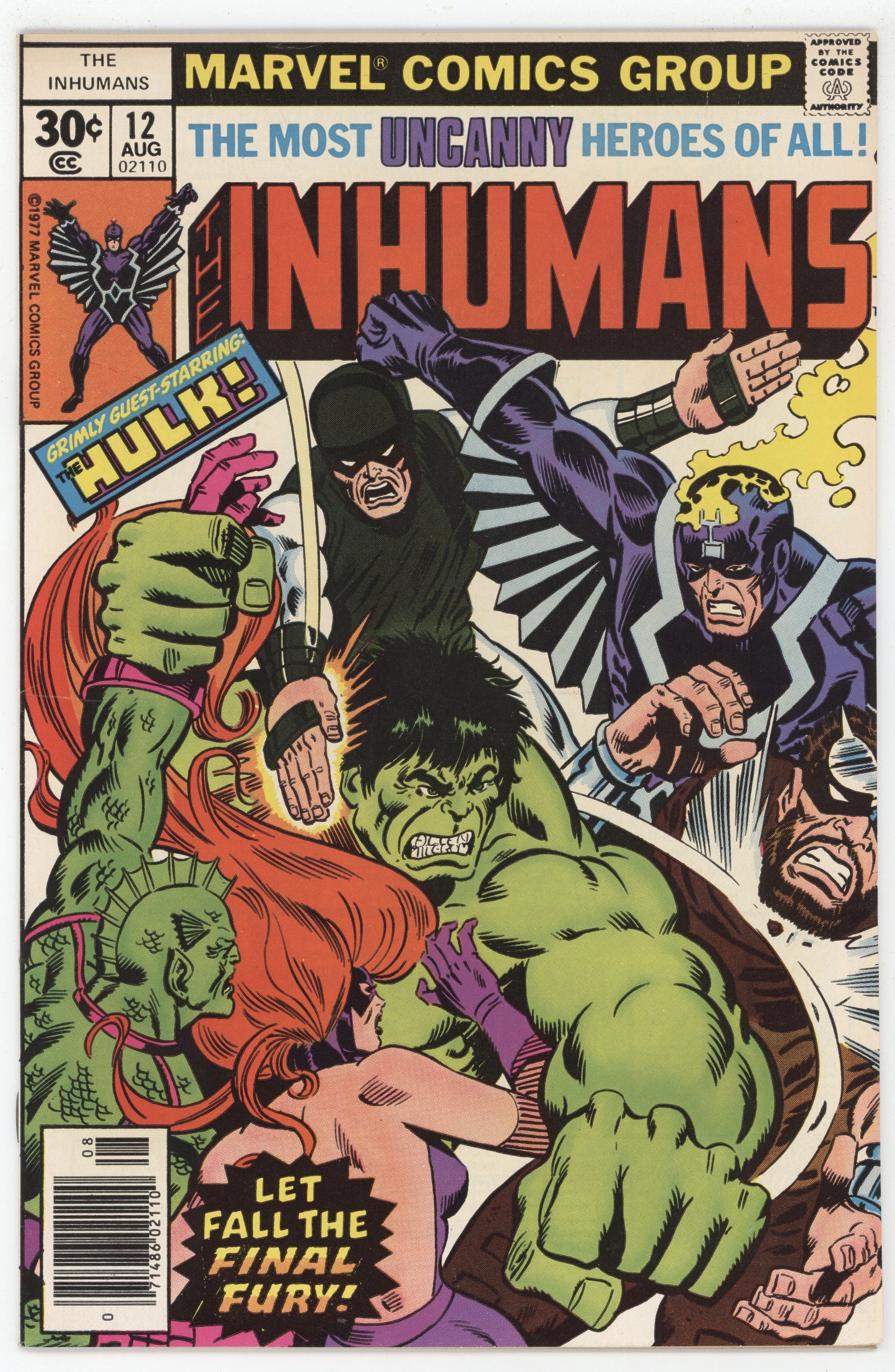 Inhumans 12 Marvel 1977 NM- Keith Pollard Black Bolt Medusa