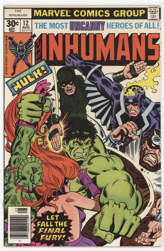 Inhumans 12 Marvel 1977 NM- Keith Pollard Black Bolt Medusa