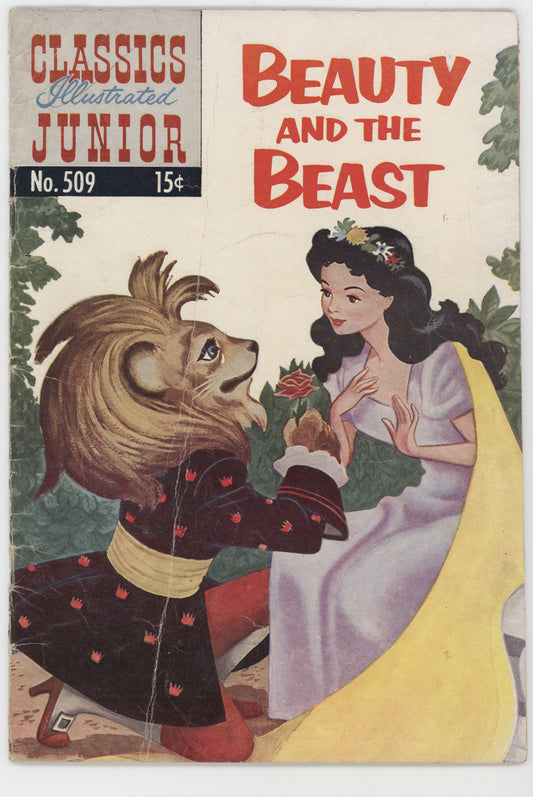 Classics Illustrated Junior 509 Gilberton 1954 VG Beauty And The Beast HRN 527