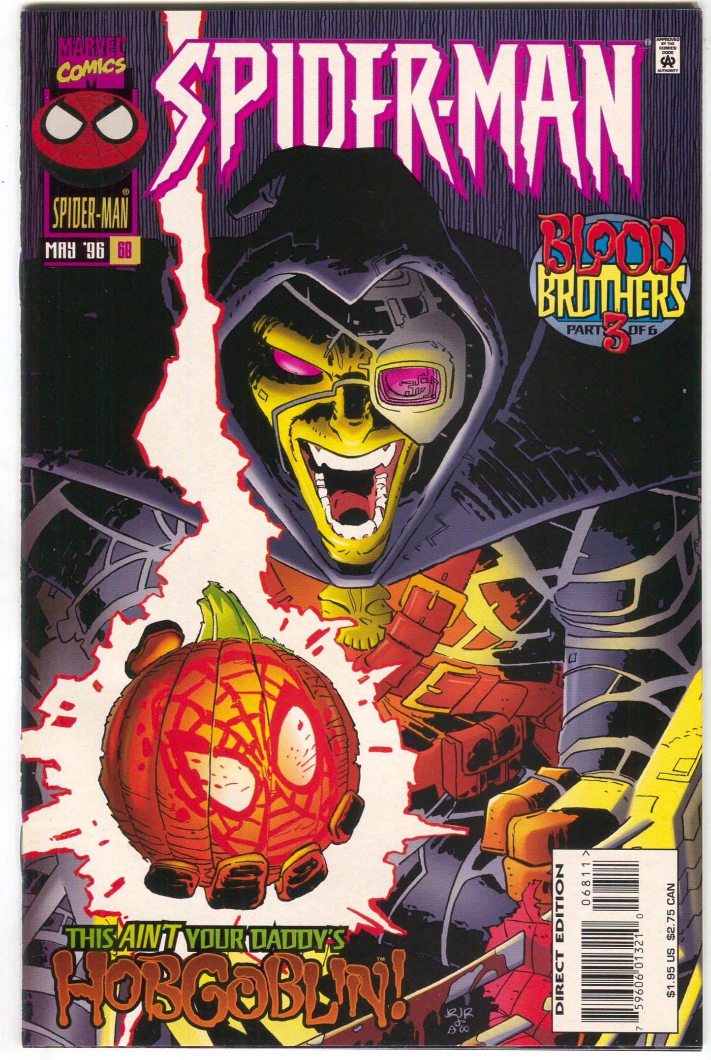 Spider-Man 68 1st Series Marvel 1996 NM John Romita Blood Brothers 3 Hobgoblin