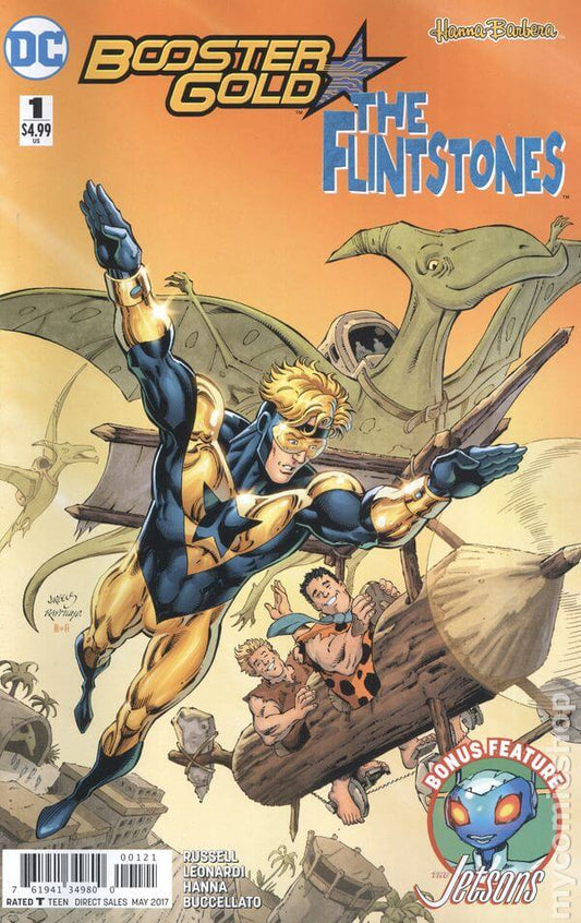 Booster Gold Flintstones 1 Cover B DC 2017