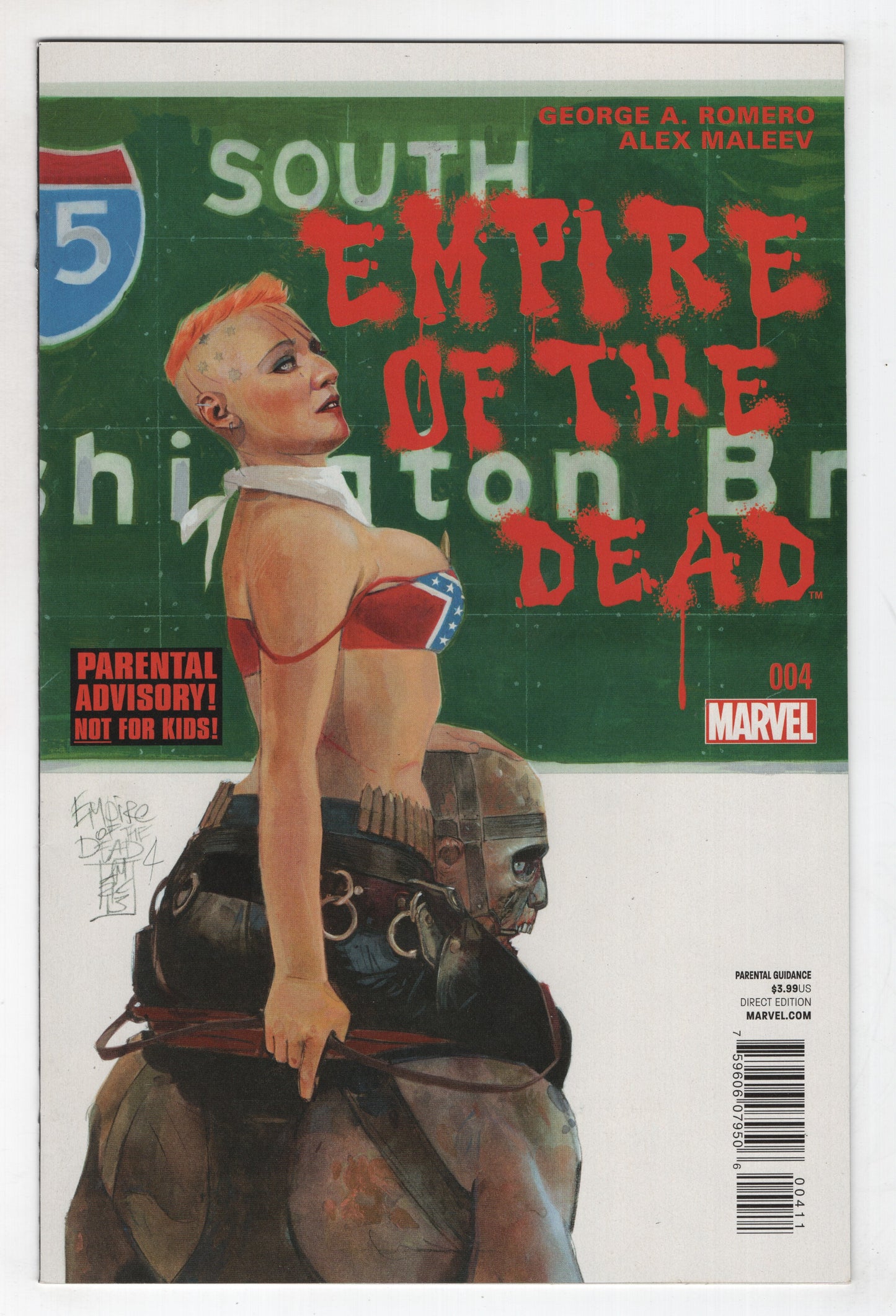 Empire Of The Dead 4 A Marvel 2014 NM George Romero Alex Maleev Zombies