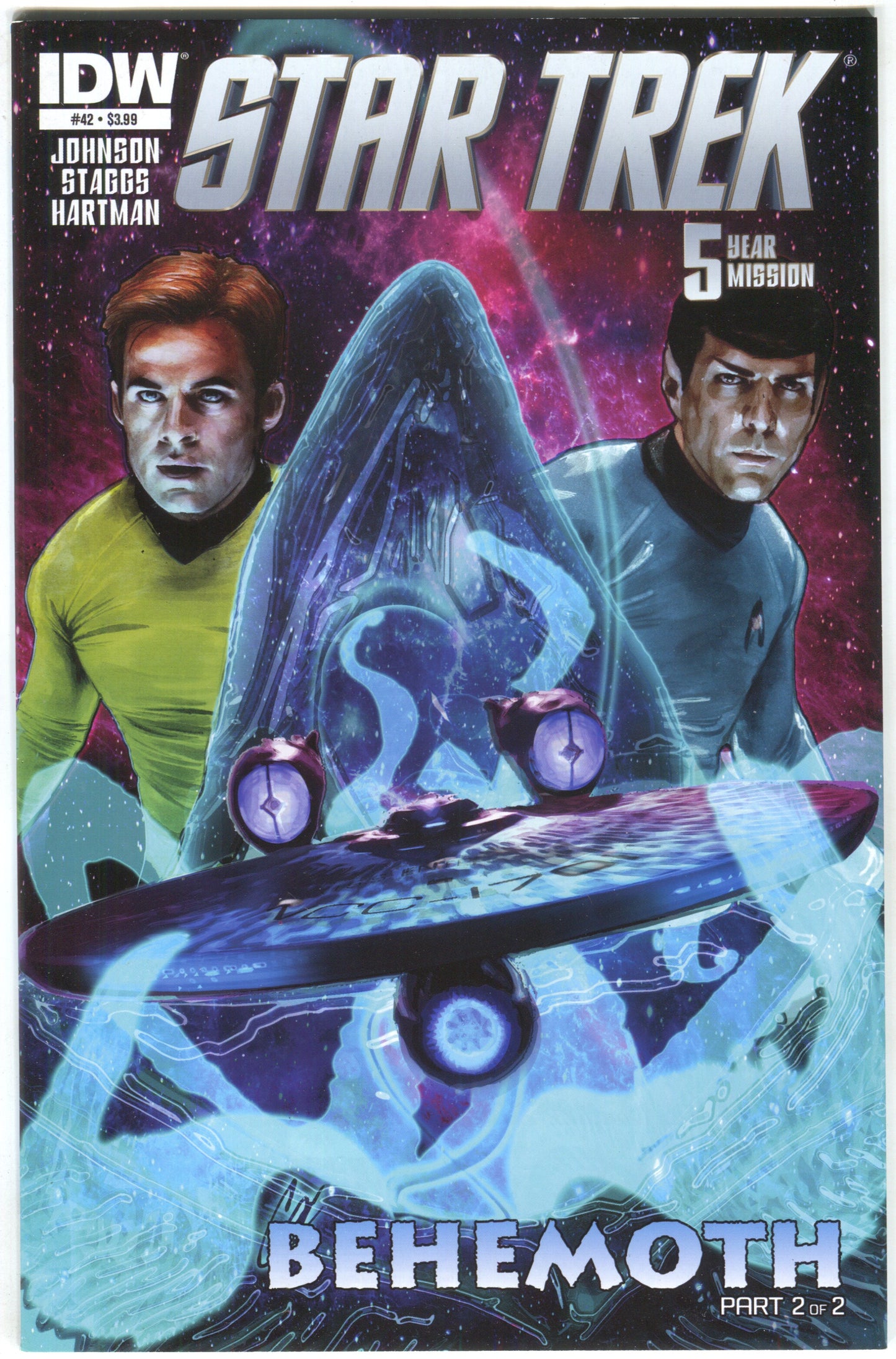 Star Trek 42 A IDW 2015 NM Cat Staggs