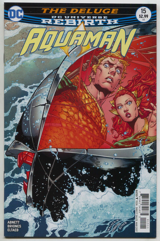 Aquaman 15 A 6th Series DC 2016 NM Brad Walker