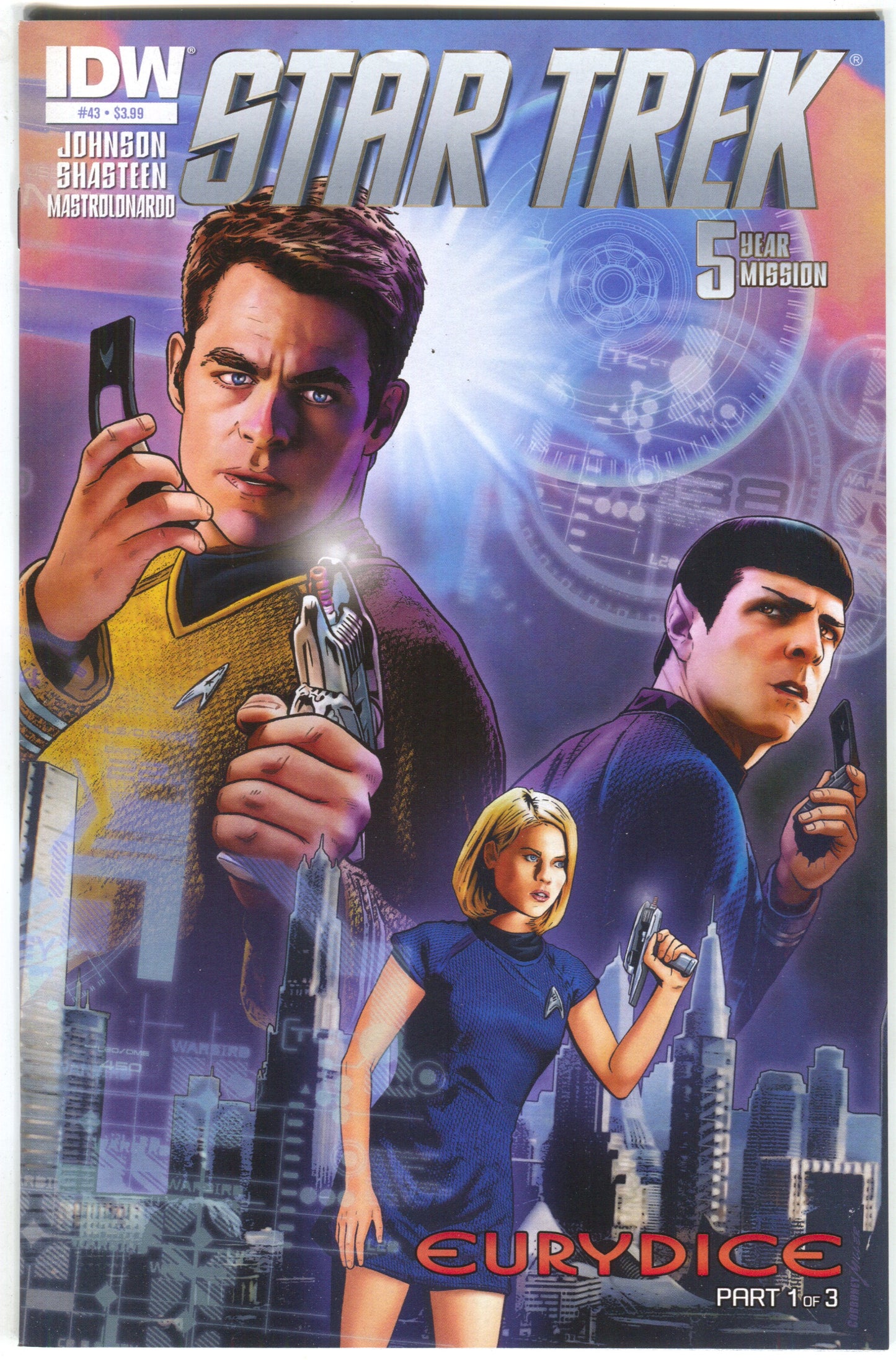 Star Trek 43 A IDW 2015 NM Joe Corroney