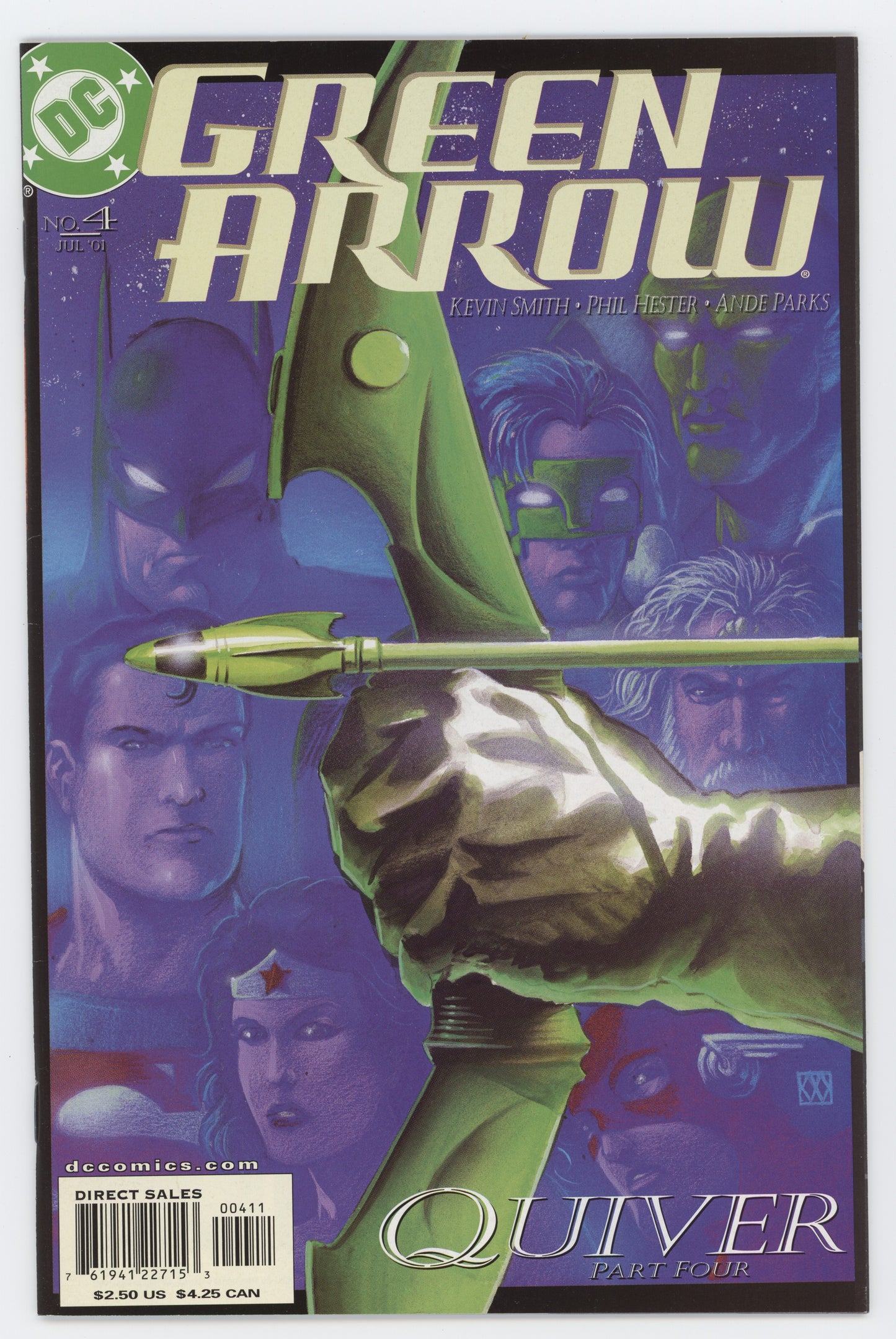 Green Arrow 4 2nd Series DC 2001 NM Kevin Smith Matt Wagner Justice League