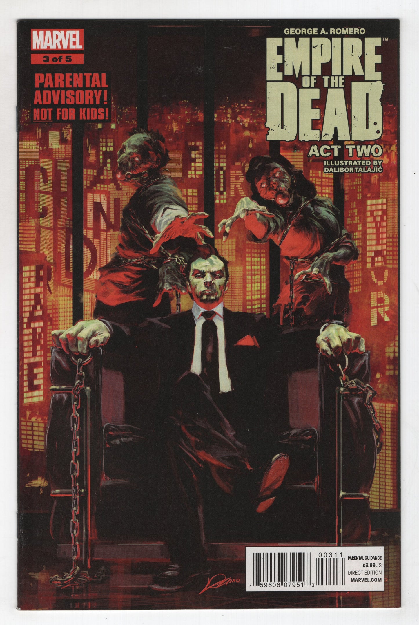 Empire Of The Dead Act Two 3 Marvel 2014 NM George Romero Alexander Lozano Zombies